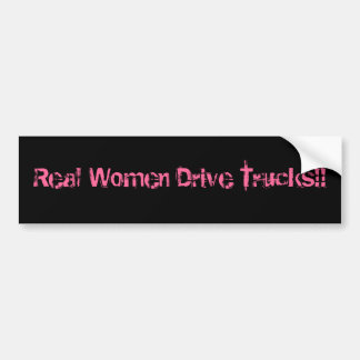 Wirkliche Frauen-Antriebs-LKWs!! Autoaufkleber