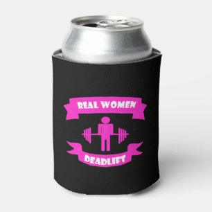 Wirkliche Frauen Deadlift Barbell Weightliftng Dosenkühler