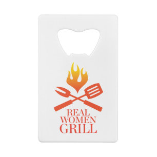 Wirkliche Frauen-Grill Geldbeutel Flaschenöffner