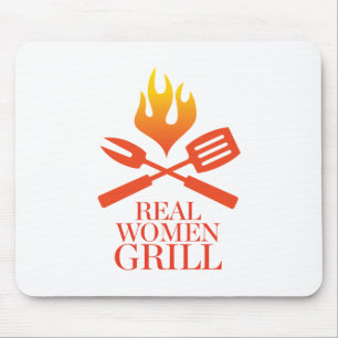 Wirkliche Frauen-Grill Mousepad
