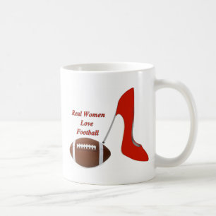 Wirkliche Frauen-Liebe-Fußball-Tasse Tasse
