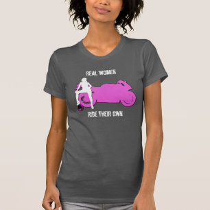 Wirkliche Frauen reiten ihren eigenen Behälter T-Shirt