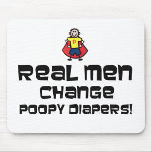 Wirkliche Mann-Änderung Poopy Windeln Mousepad