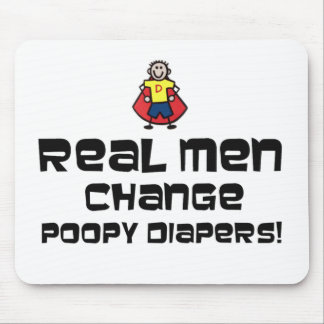 Wirkliche Mann-Änderung Poopy Windeln Mousepad