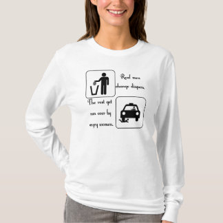 Wirkliche Mann-Änderungs-Windeln T-Shirt