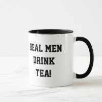Wirkliche Mann-Getränk-Tee-Tasse