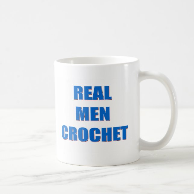 Wirkliche Mann-Häkelarbeit Tasse (Rechts)