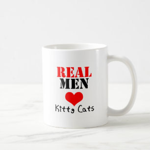 Wirkliche Mann-Herz(Liebe) Kitty-Katzen Kaffeetasse