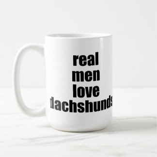 Wirkliche Mann-Liebe-Dackel-Tasse Tasse
