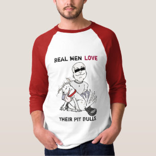 Wirkliche Mann-Liebe ihre Grubenstiere T-Shirt