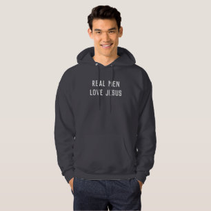 Wirkliche Mann-Liebe Jesus Hoodie