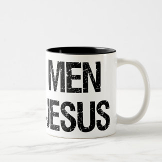 Wirkliche Mann-Liebe Jesus Zweifarbige Tasse
