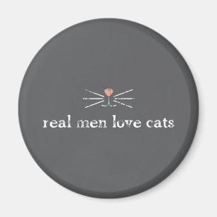 Wirkliche Mann-Liebe-Katzen Magnet