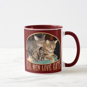 Wirkliche Mann-Liebe-Katzen Tasse
