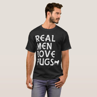 wirkliche Mann-Liebe-Mops-Bruder-T - Shirts
