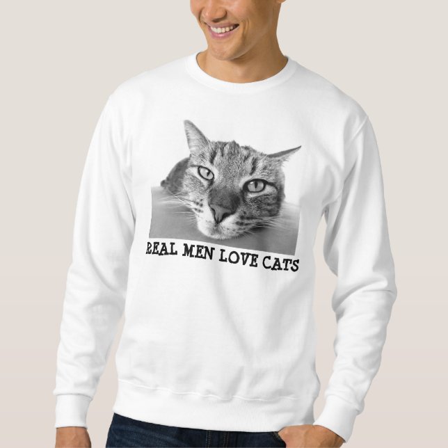 Wirkliche Mann-Liebekatzen, das Sweatshirt der (Vorderseite)