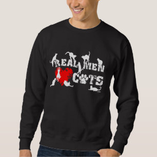 Wirkliche Mann-Liebekatzen, Katzen haben 9 Leben Sweatshirt
