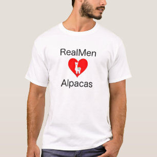 Wirkliche Männer Liebe-Alpakas T-Shirt