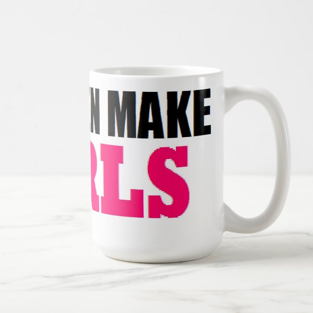 WIRKLICHE MÄNNER MACHEN MÄDCHEN BABY-VATI NEUER TASSE (Rechts)