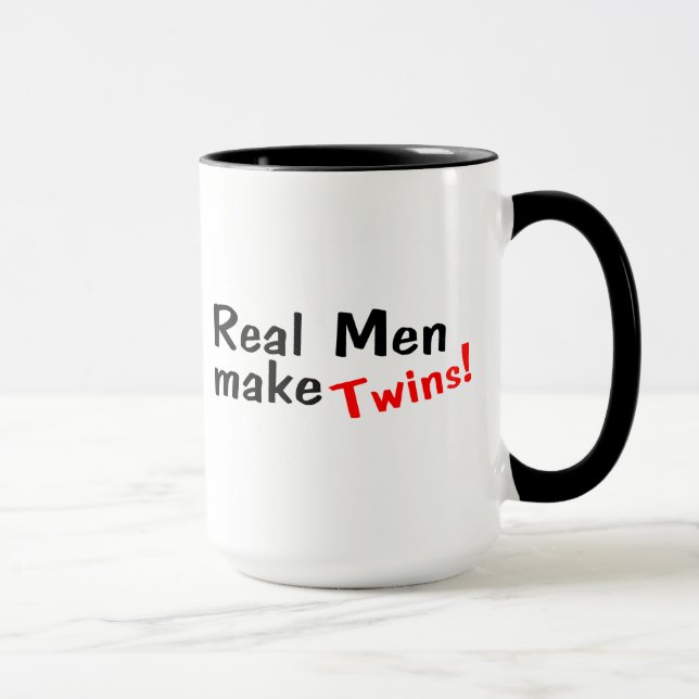 Wirkliche Männer machen Zwillinge Tasse (Rechts)