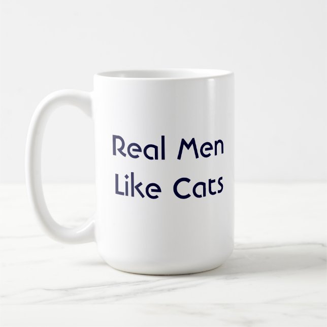 Wirkliche Männer mögen Katzen-Tasse Tasse (Links)
