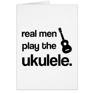 WIRKLICHE MÄNNER SPIELEN DEN UKULELE
