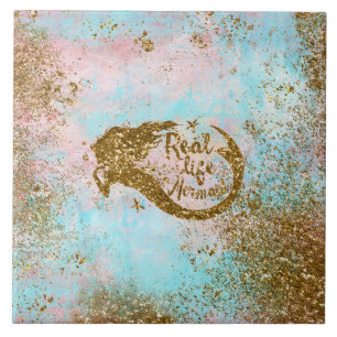 Wirkliche Meerjungfrau Leben Fliese