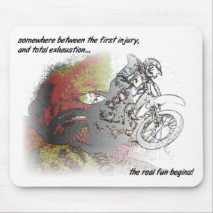 Wirkliche Spaß-Schmutz-FahrradMotocross Mousepad