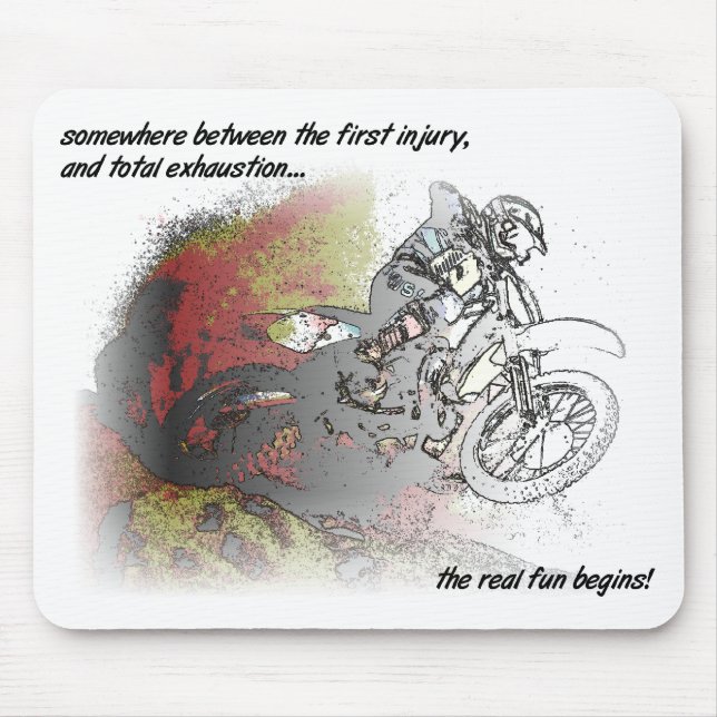 Wirkliche Spaß-Schmutz-FahrradMotocross Mousepad (Vorne)