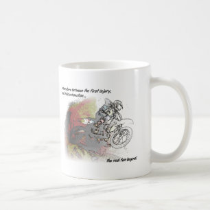 Wirkliche Spaß-Schmutz-Fahrradmotocross-Tasse Tasse