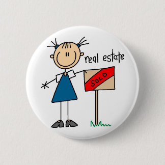 Wirklicher Anwesen-Agent Button