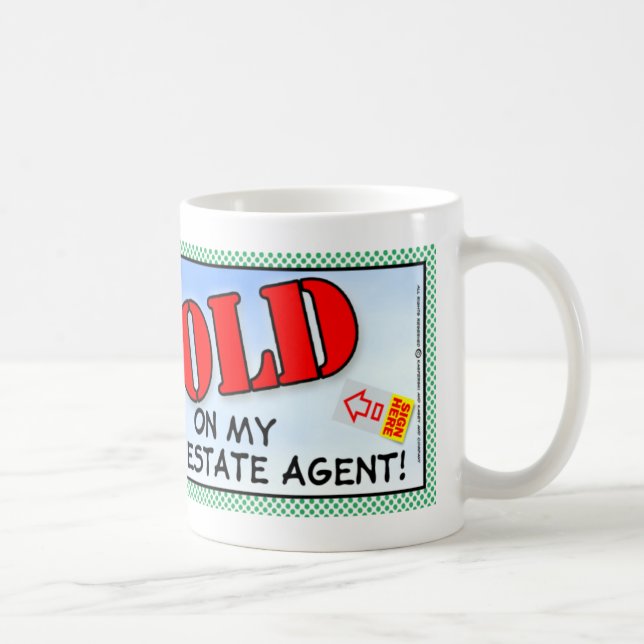 Wirklicher Anwesen-Agent Kaffeetasse (Rechts)