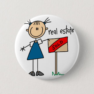 Wirklicher Anwesen-Agent-Knopf Button