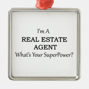 WIRKLICHER ANWESEN-AGENT ORNAMENT AUS METALL