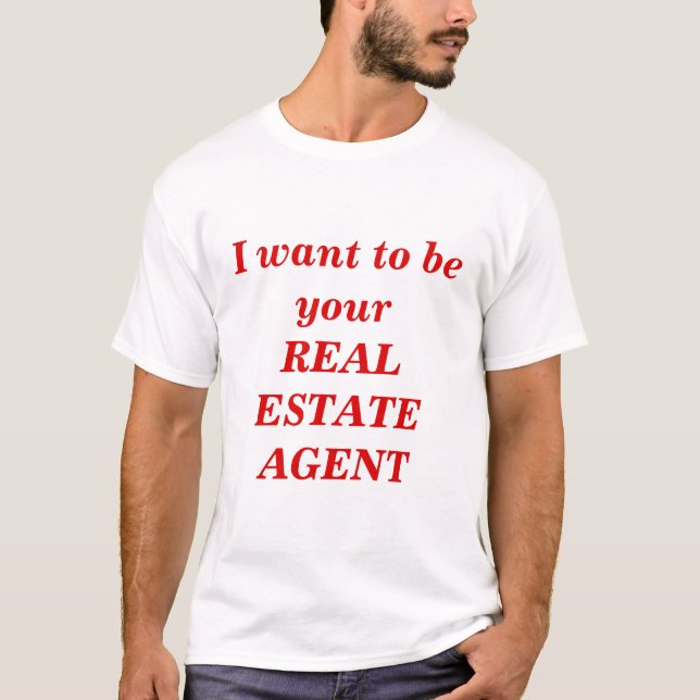 Wirklicher Anwesen-Agent T-Shirt (Vorderseite)