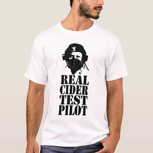 Wirklicher Apfelwein-Test-Pilot - Nr. 3 T-Shirt (Vorderseite)