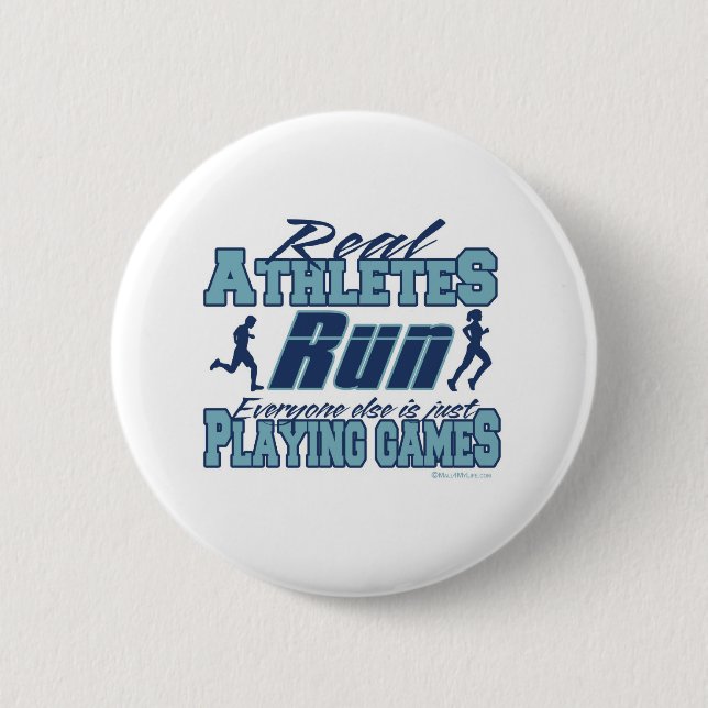 Wirklicher Athleten Lauf Button (Vorderseite)