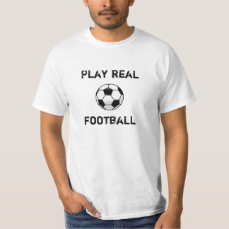 Wirklicher Fußball des Spiels T-Shirt