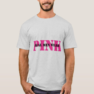 Wirklicher Mann-Abnutzungs-Rosa-T - Shirt