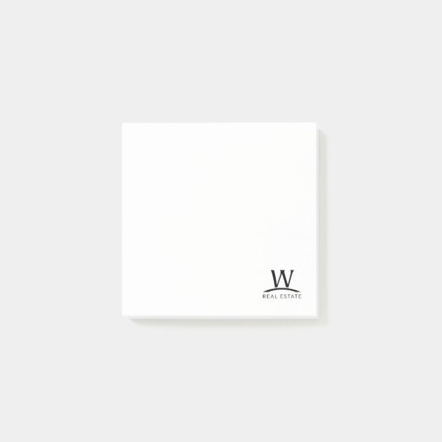 Wirkliches Anwesen W Post-it Klebezettel (Vorderseite)