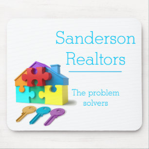 Wirkliches Anwesen, Zuhauseversicherung, Realtor, Mousepad