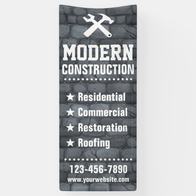 Wirkliches Bauunternehmen des Anwesen-| des Banner (Vertikal)