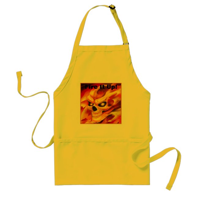 Wirkliches Feuer-Schädel-Schürze Schürze (Vorne)