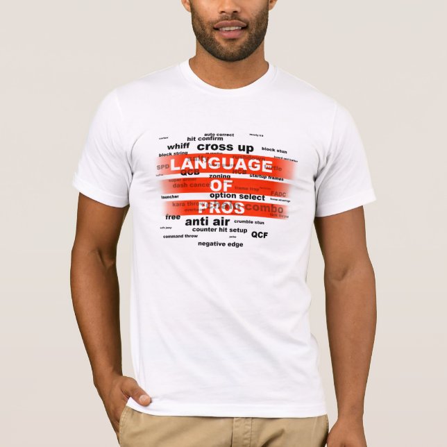 Wirkliches Gespräch, kämpfender Spieljargon T-Shirt (Vorderseite)