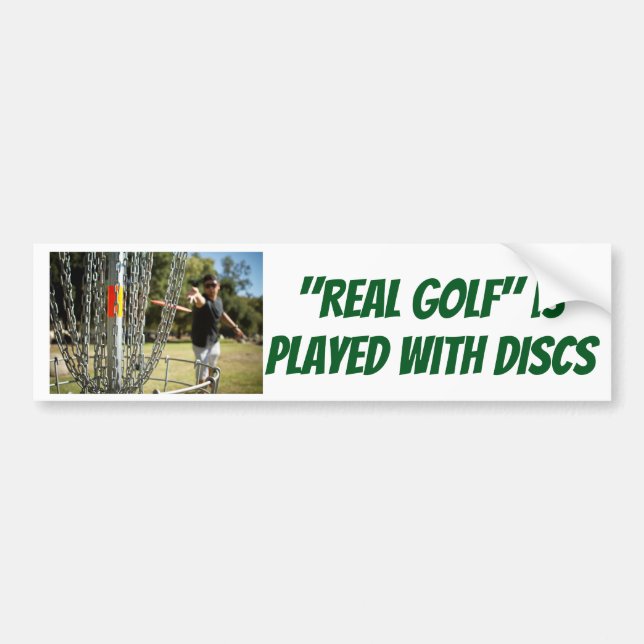 "Wirkliches Golf" wird mit DISC-Aufkleber gespielt Autoaufkleber (Vorne)