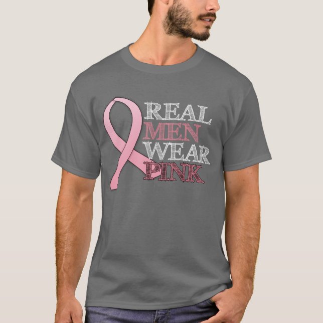 Wirkliches Herrenbekleidung-Rosa ($24,95) T-Shirt (Vorderseite)