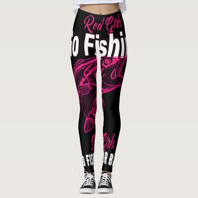 !!!!! Wirkliches Mädchen gehen zu fischen!!!!! Leggings (Vorderseite)