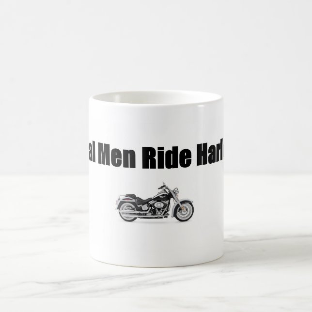 Wirkliches Mann-Fahrt Harleys Kaffeetasse (Mittel)