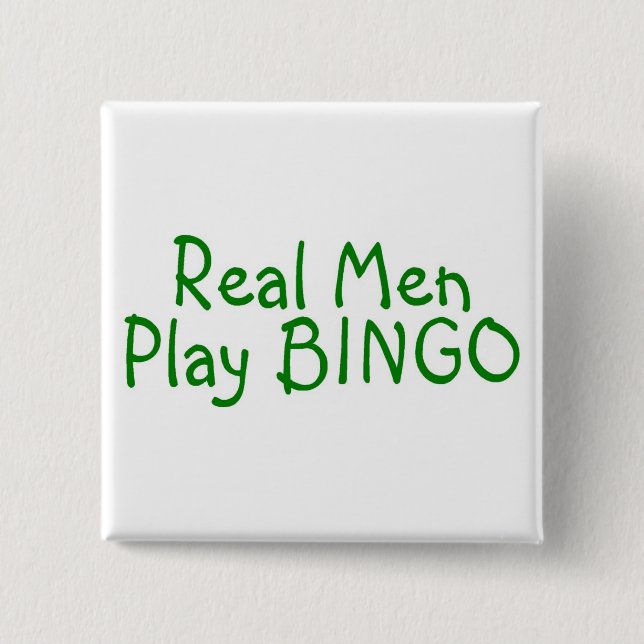 Wirkliches Mann-Spiel-Bingo 2 Button (Vorderseite)