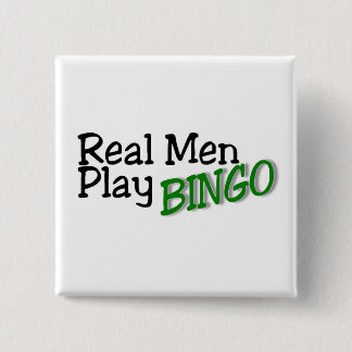 Wirkliches Mann-Spiel-Bingo Button